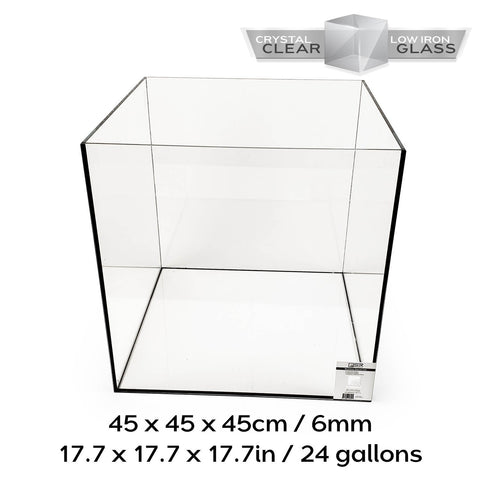 SR Aquaristik Rimless Aquariums 24 gallons - 45 x 45 x 45cm (17.7" x 17.7" x 17.7") 6 mm glass thickness - SRA 5849