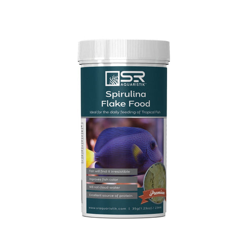 SR Aquaristik Premium Spirulina Flake Food 6.35oz/180g - SRA 3118